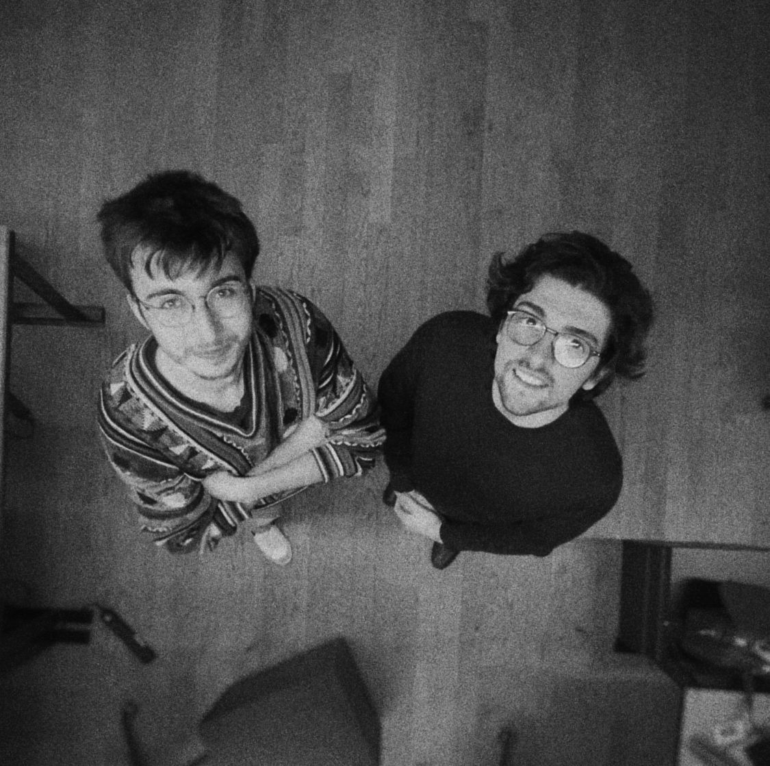 Convex Works founders looking up at the camera